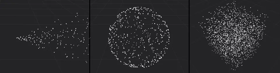 Simple particle emission shapes